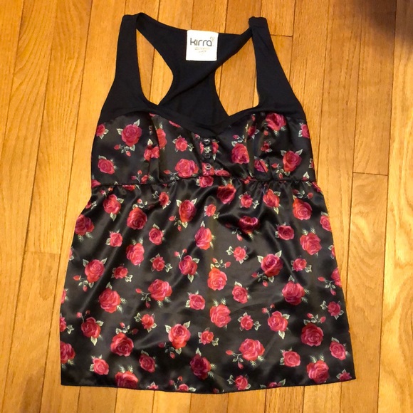 Racerback Floral Tank Top - Picture 1 of 3
